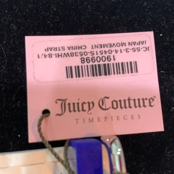NWT Juicy Couture Rich Girl White Silicone Swarovski 1900998 $195 WatchGorgeous! - Picture 5 of 6